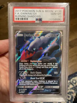 2017 Pokemon Darkrai GX #139 Burning Shadows PSA 10 ✨POP 83✨ - Image 1