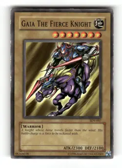 Gaia The Fierce Knight SDY-007 Common Starter Deck: Yugi Yu-Gi-Oh Unlimited LP - Image 1