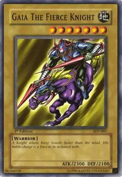 Gaia The Fierce Knight SDY-007 Common Starter Deck: Yugi Yu-Gi-Oh Unlimited LP - Image 3