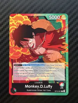 One Piece CG Monkey D Luffy OP13-001 Carrying On His Will Leader! - Image 1
