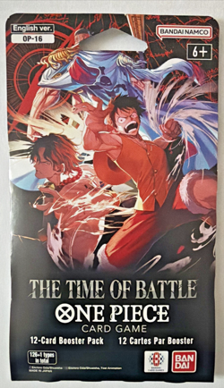 One Piece OP-16 The Time of Battle Sleeved Booster Pack English Sealed New - Image 1