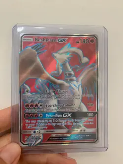 Pokemon Reshiram GX 65/70 Dragon Majesty Holo Full Art - Image 1