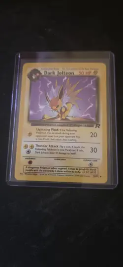 Dark Jolteon 38/82 Uncommon Team Rocket MP Pokemon Card - Image 1