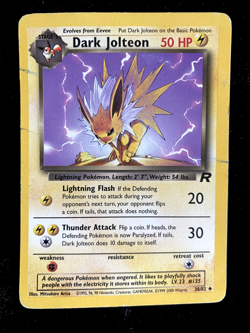 Dark Jolteon Team Rocket 38/82 Pokemon Card WOTC Uncommon - MP - Image 1