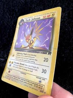 Dark Jolteon Team Rocket 38/82 Pokemon Card WOTC Uncommon - MP - Image 4