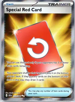 Special Red Card 113/086 Ultra Rare Chaos Rising Pokemon Holo Near Mint - Image 1
