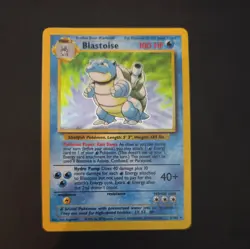 Pokemon Cards Blastoise 2/102 Base Set Unlimited Holo WOTC Rare MP - Image 1