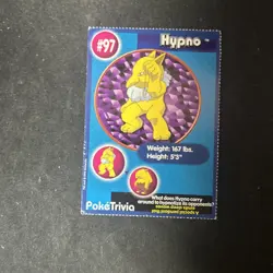 POKEMON Hypno Card 97 PokeTrivia Mewtwo Strikes Back - Image 1