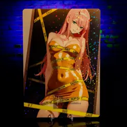 Zero Two 002 A5 Premium Waifu Board Card Oversized Board Holo Darling Franxx - Image 1