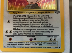 Clefable 1/64 Holo Rare Jungle Set Pokemon Card 1999 Excellent - Image 4