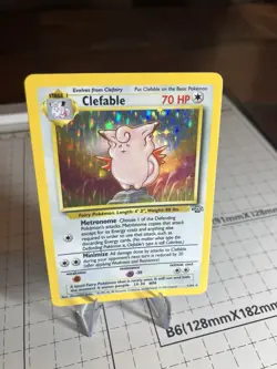 Pokemon TCG Clefable Holo Rare Card 1/64 Jungle LP Condition WOTC 1999 - Image 4