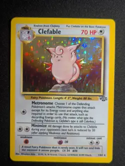 Clefable - 1/64 - Holo Rare - Jungle - Pokemon Card - LP - Image 2