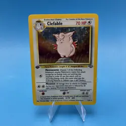 1st Edition Clefable 1/64 Jungle Holo Rare Pokemon Card MP - Image 1