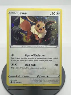Pokemon TCG Eevee SWSH042 Sword & Shield Promo LP - Image 1