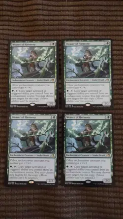 Magic: the Gathering / MtG Weaver of Harmony x4 Kamigawa Neon Dynasty - Image 1