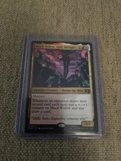 Magic: The Gathering Marvel Black Widow Agile Avenger Rare MTG MSC - Image 1
