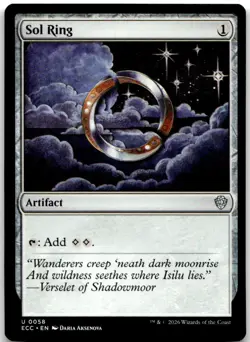 Sol Ring (0058) 58 Uncommon Commander: Lorwyn Eclipsed Magic: The Gathering NM - Image 1