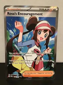 Rosa's Encouragement 114/088 Ultra Rare Pokemon Perfect Order Full Art Holo - Image 1