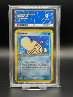 Poliwhirl 68/115 Reverse Holo Stamped EX Unseen Forces Ace 9 Mint Pokemon TCG - Image 1