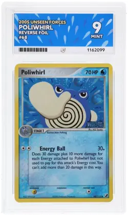 Poliwhirl 68/115 Reverse Holo Stamped EX Unseen Forces Ace 9 Mint Pokemon TCG - Image 3