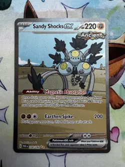 Pokemon TCG Sandy Shocks EX Paradox Rift 250/182 Holo Special Illustration Rare - Image 3
