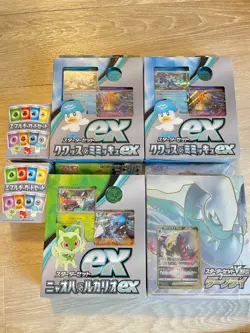 Pokemon TCG Starter Set Bundle 4x Starter + 2x Energy Sets Japanese Unused F/S - Image 1