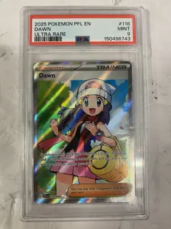 2025 Pokemon PFL EN #118/094 Dawn Ultra Rare PSA 9 - Image 1