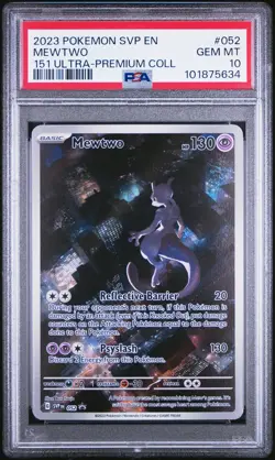 2023 POKEMON SVP EN-SV BLACK STAR PROMO #052 MEWTWO PSA 10 - Image 1