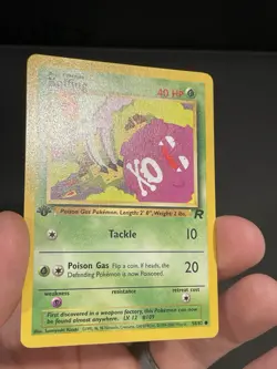 Pokemon Card 1ST EDITION Koffing Team Rocket 58/82 WotC Vintage 2000 NM - Image 3