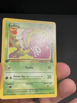 Pokemon Card 1ST EDITION Koffing Team Rocket 58/82 WotC Vintage 2000 NM - Image 4