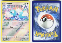 Swablu 57/70 Common Dragon Majesty Pokemon Reverse Holo Lightly Played - Image 1