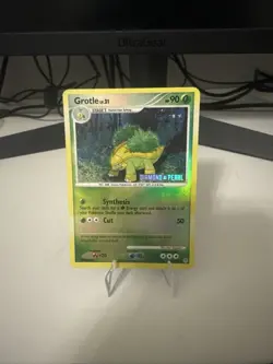 Grotle 49/130 Diamond and Pearl Stamped Pokemon TCG Reverse Holo 2007 LP - Image 1