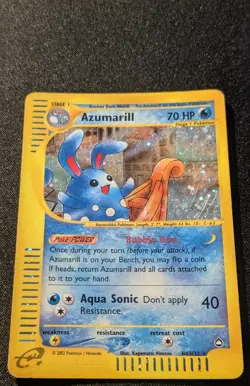 Pokemon AQUAPOLIS - #H4/H32 Azumarill - Holo - ENG - Moderately Played - Image 4