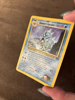2000 Pokemon GIOVANNI'S GYARADOS #5/132 Gym Challenge Rare Holo English - Image 3