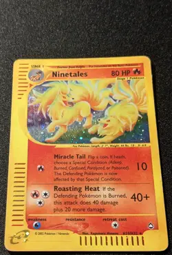 Pokemon AQUAPOLIS - #H19/H32 Ninetales - Holo - ENG - SWIRL - HP/MP - Image 4