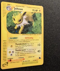 Pokemon SKYRIDGE - #H12/H32 Jolteon - Holo - ENG - SWIRL - Moderately Played - Image 5
