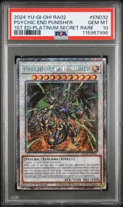 2024 YuGiOh! RA02 Psychic End Punisher PSA 10 GEM 1st Ed. PSR #EN032 - Image 1