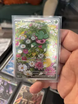 Pokemon TCG Fomantis 085/084 ME Pitch Black Illustration Rare - Image 1