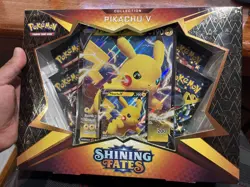 LOT Of 2 Pokemon TCG Shining Fates Collection Pikachu V Boxes New - Image 2