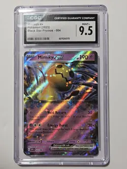CGC 9.5 MINT+ Mimikyu ex Pokemon 2023 Black Star Promos SVP 004 Holo - Image 1