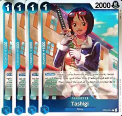 One Piece TCG - 4er Playset - OP06-050 Tashigi R/EN/NM - Image 1