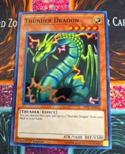 Yugioh Thunder Dragon HISU-EN046 Super Rare 1st Edition NM - Image 1