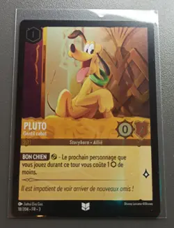 Carte LORCANA FR - Chapitre 3 18/204 Pluto - Foil Neuf - Image 1