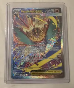 Pokemon Card Mega Hawlucha Ex 283/217 Secret Rare Mega Evolution Ascended Heroes - Image 1