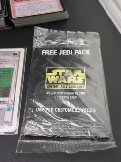 1995 Star Wars Customizable Card Game Lot Of 200 Cards Plus Jedi Pack Unsearched - Image 2
