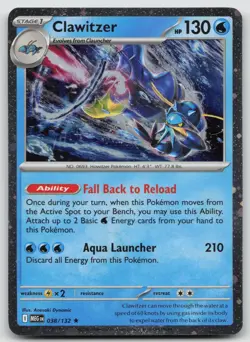Clawitzer (Cosmos Holo) Rare Miscellaneous Cards & Products 038/132 Holo NM - Image 1