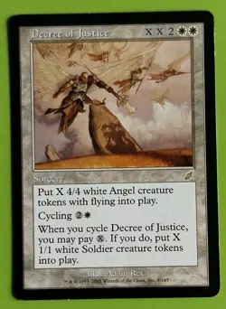 MTG DECREE OF JUSTICE, Scourge. Very Good. PRE MODERN - Image 1