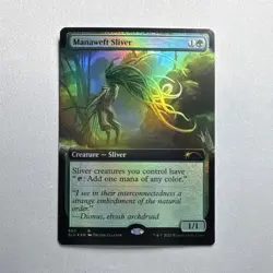 Wizards of the Coast MTG Manaweft Sliver Extended Art Foil Rare 650 EN - Image 1