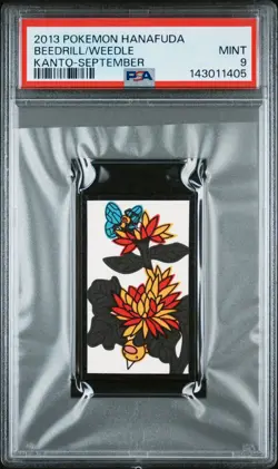 2013 POKEMON HANAFUDA KANTO SEPTEMBER BEEDRILL/WEEDLE PSA 9 - Image 1