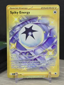 Pokemon Spiky Energy 190/159 Journey Together Hyper Rare Gold Special Energy NM - Image 1